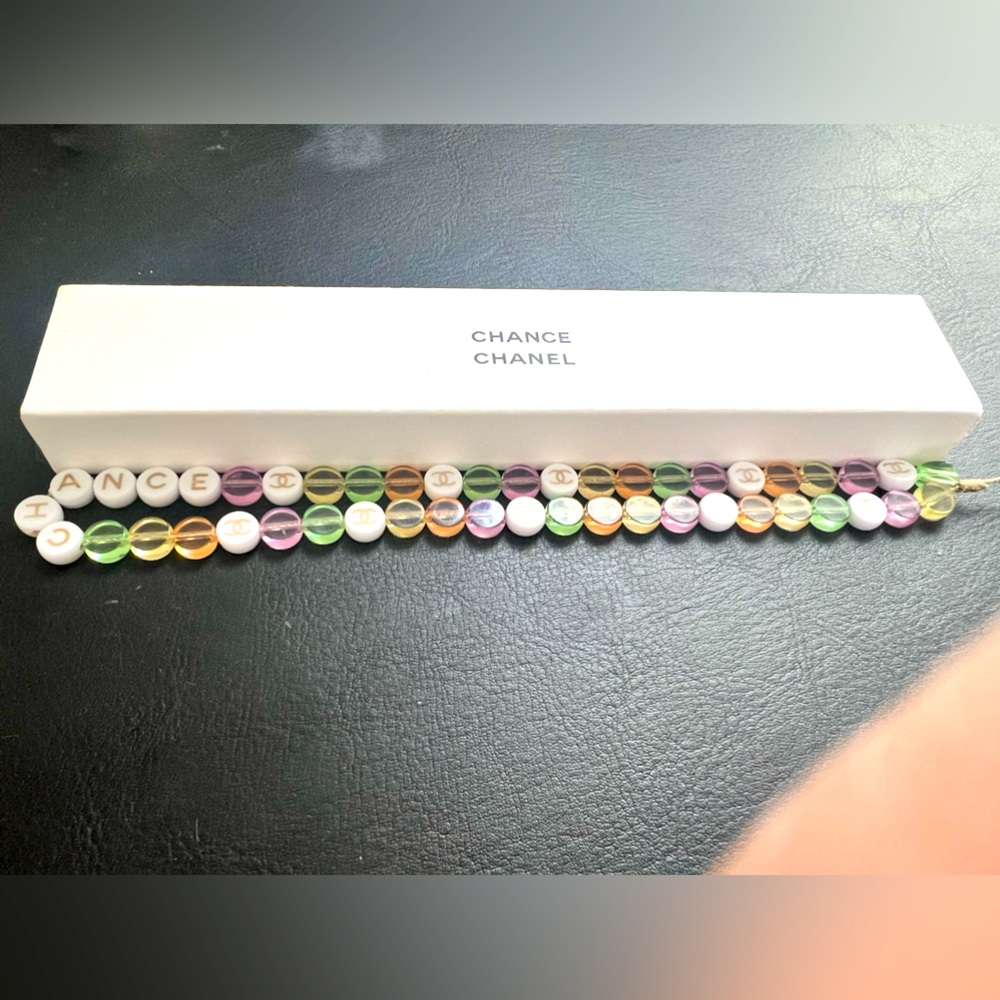 Chanel chance phone beads.